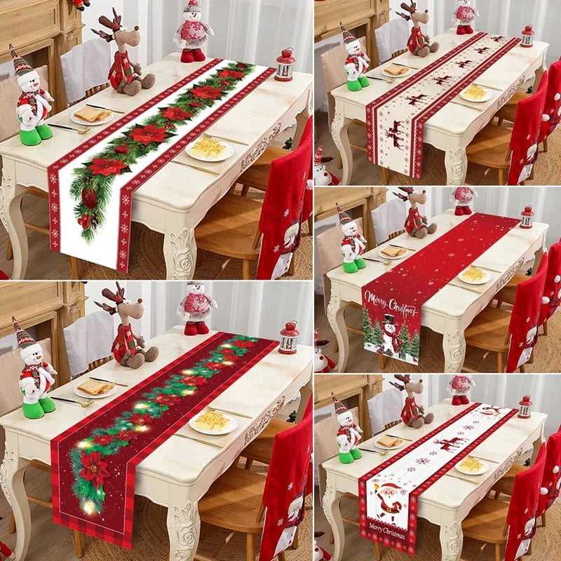 Bieżnik Świąteczny „Wesołych Świąt” na Stół – Elegancka Dekoracja